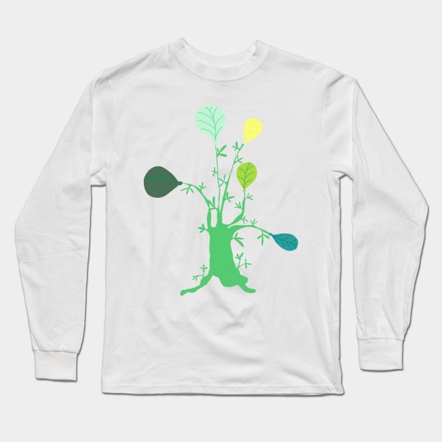 GIANT LEAVES Long Sleeve T-Shirt by aroba